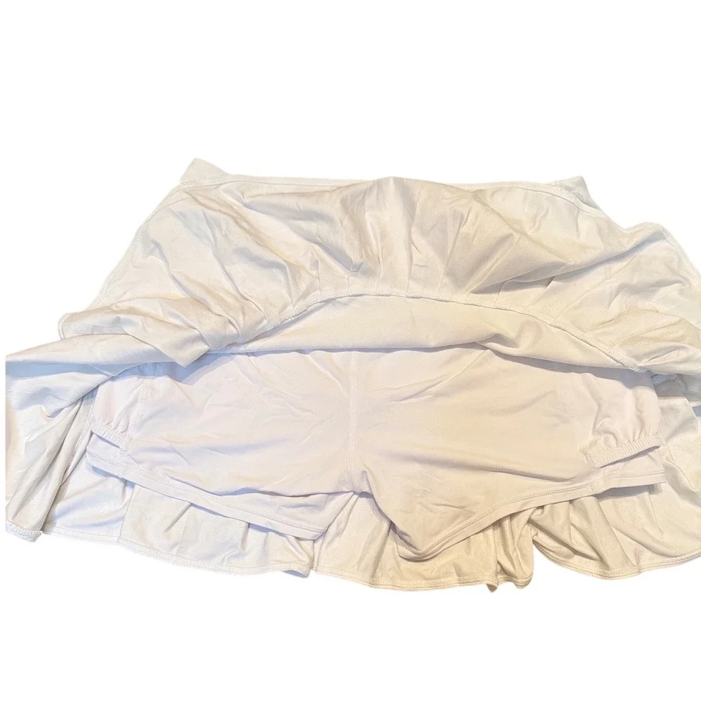 Lilly Pulitzer Luxletic Tennis Time Embossed Mini Skirt Skort Prep Pickleball M